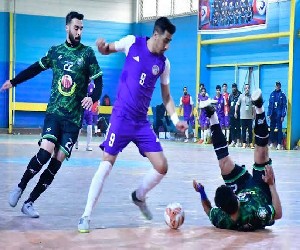 4 انتصارات وتعادل في مباريات دوري المحترفين لكرة الصالات
